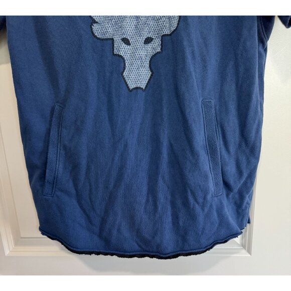 Under Armour Project Rock Terry Hoodie Sweatshirt Respect Blue Men's Large L - Picture 4 of 9